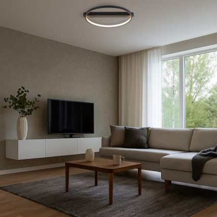 Rabalux - Lampa sufitowa LED/45W/230V 3000K 50x55 cm czarna