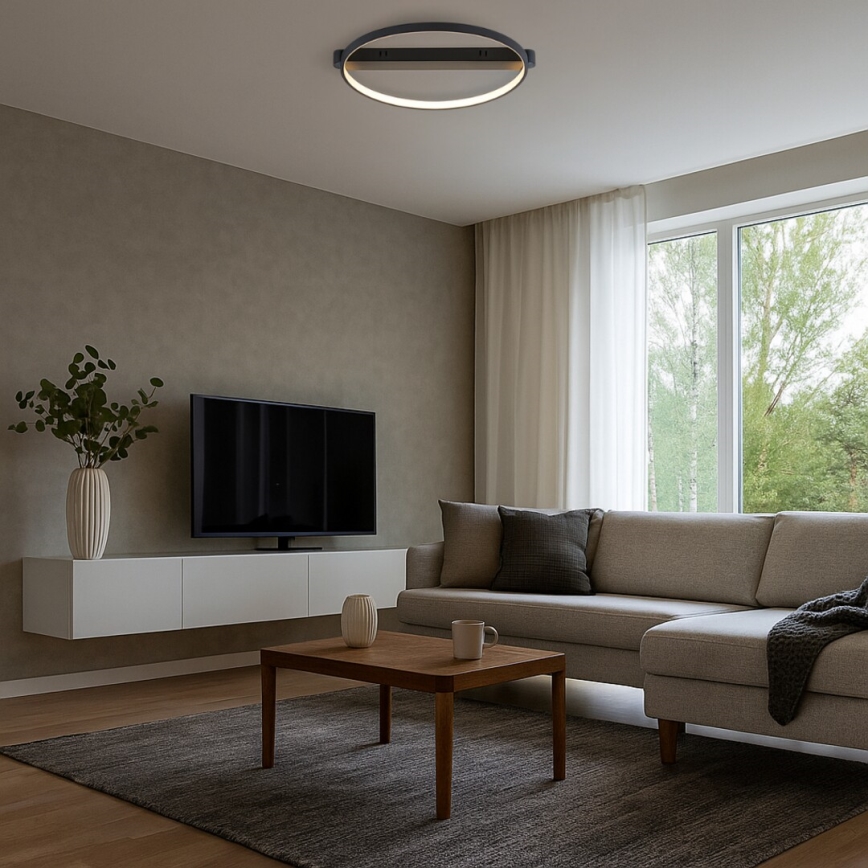 Rabalux - Lampa sufitowa LED/45W/230V 3000K 50x55 cm czarna