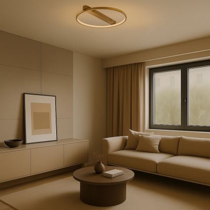 Rabalux - lampa sufitowa LED 45 W, 230 V, 3000 K, 50 x 55 cm, złota