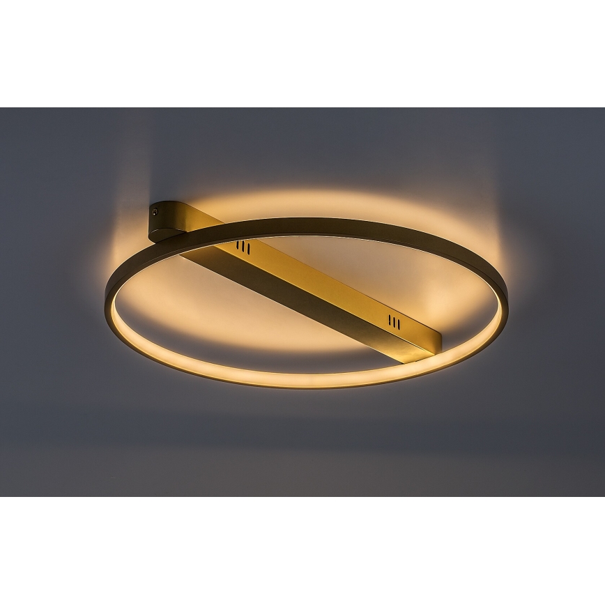 Rabalux - lampa sufitowa LED 45 W, 230 V, 3000 K, 50 x 55 cm, złota