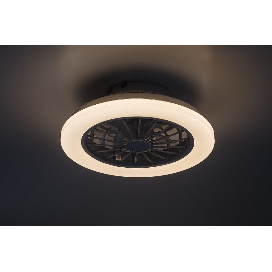 Rabalux - ściemnialna lampa sufitowa LED z wentylatorem LED/24W/230V 3000-6500K + pilot zdalnego sterowania