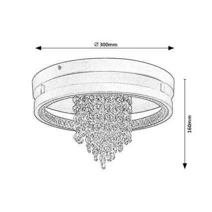 Rabalux - Lampa sufitowa LED/20W/230V 3000/3500/4000K śr. 30 cm