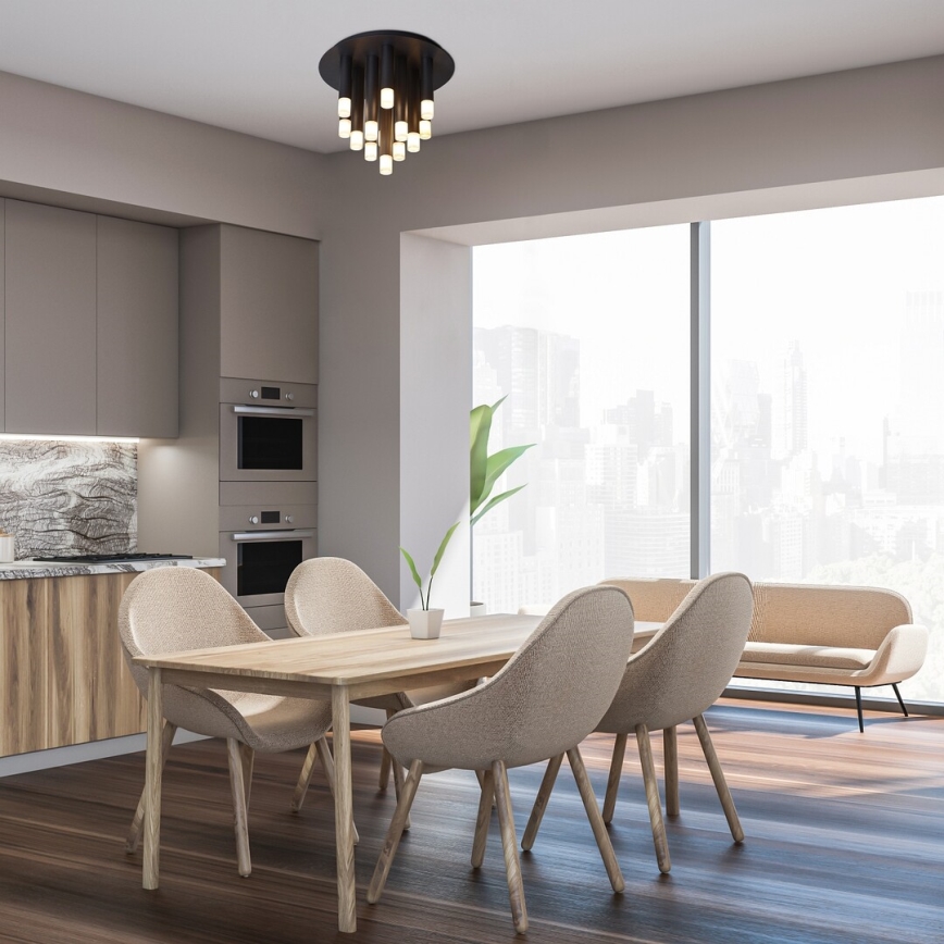 Rabalux - Lampa sufitowa 13xG9/5W/230V czarna śr. 34 cm