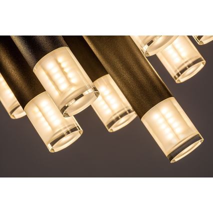 Rabalux - Lampa sufitowa 13xG9/5W/230V czarna śr. 34 cm