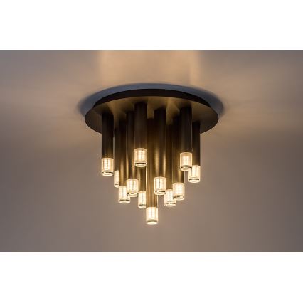 Rabalux - Lampa sufitowa 13xG9/5W/230V czarna śr. 34 cm
