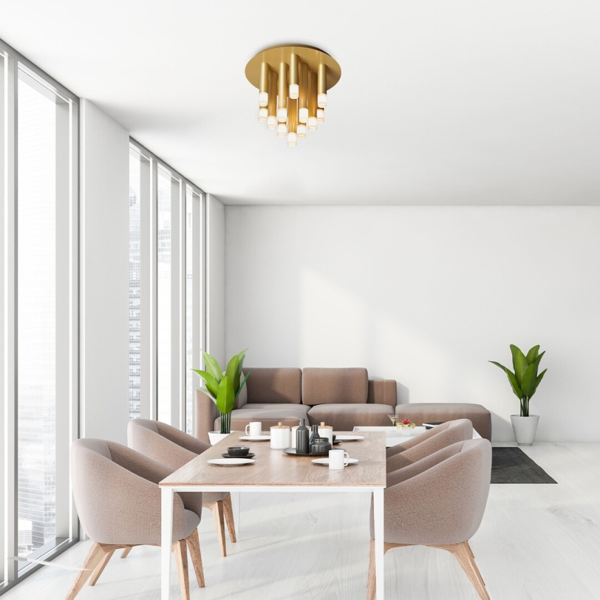 Rabalux - Lampa sufitowa 13xG9/5W/230V złota śr. 34 cm