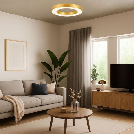 Rabalux - Oprawa sufitowa LED/24W/230V 3000/4000/6500K śr. 40 cm złota