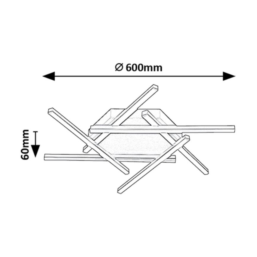 Rabalux - LED Żyrandol natynkowy LED/40W/230V 3000K