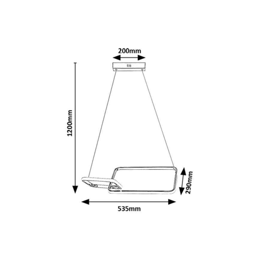 Rabalux - LED Żyrandol natynkowy LED/36W/230V 4000K