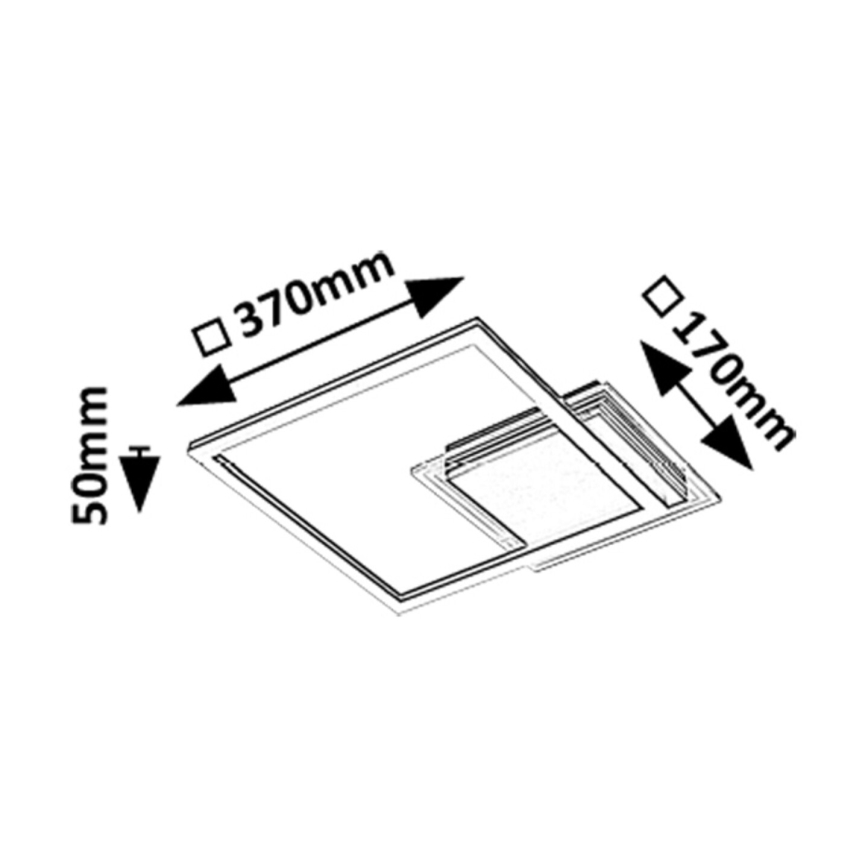 Rabalux - Lampa sufitowa LED/24W/230V 3000K 37x37 cm