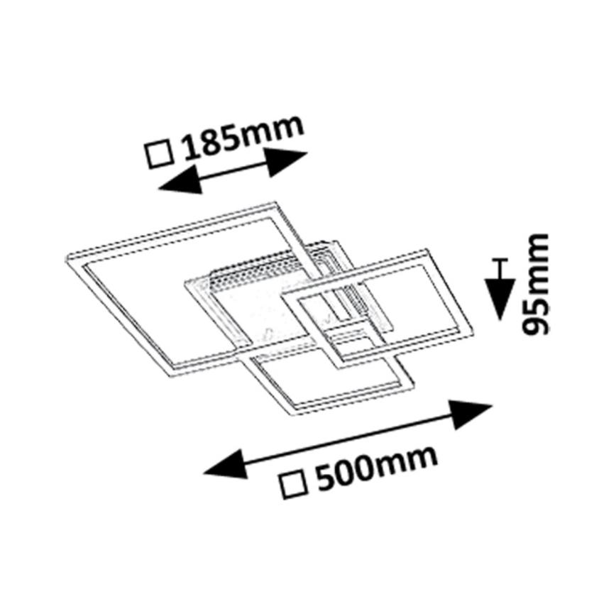 Rabalux - Plafon LED/40W/230V 3000K 50x50 cm