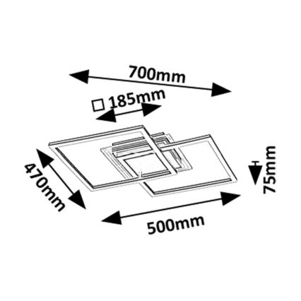 Rabalux - Oprawa sufitowa LED 28W/230V 3000K Ø 70 cm