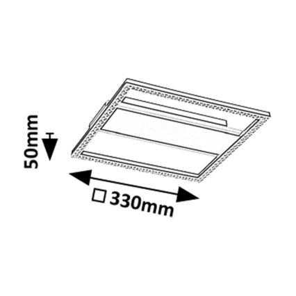 Rabalux - Oprawa sufitowa LED/24W/230V 4000K 33x33 cm