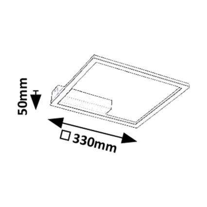 Rabalux - Oprawa sufitowa LED/24W/230V 3000K 33x33 cm