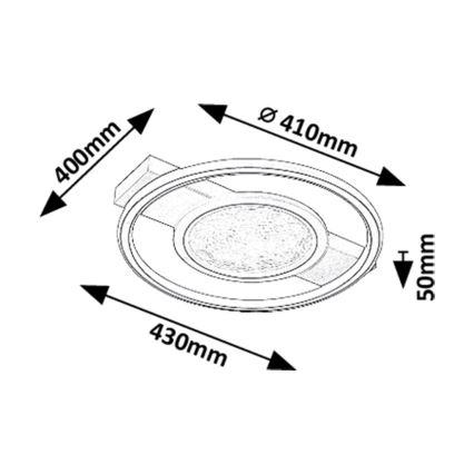Rabalux - LED Plafon LED/50W/230V 3000K