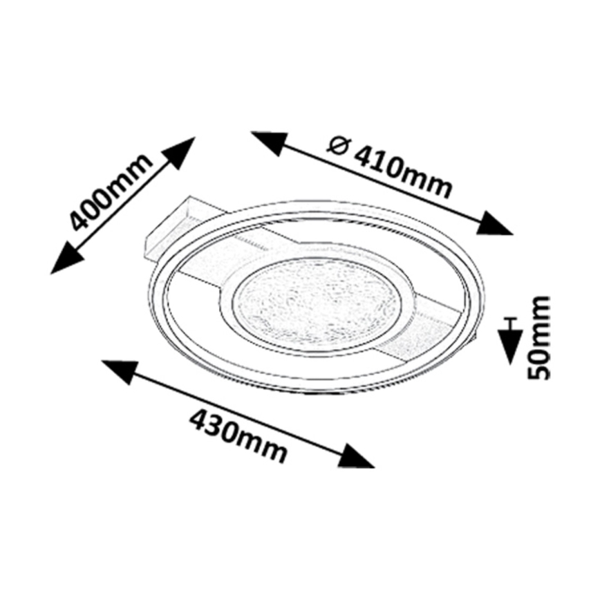 Rabalux - LED Plafon LED/50W/230V 3000K