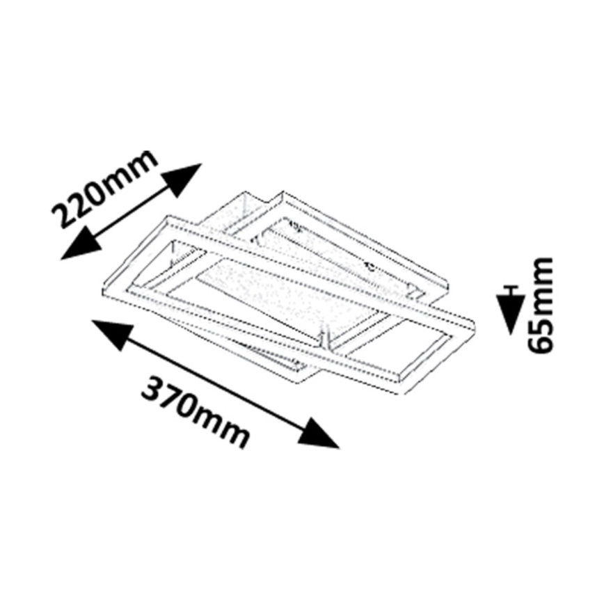 Rabalux - Lampa sufitowa LED/24W/230V 3000K 22x37 cm
