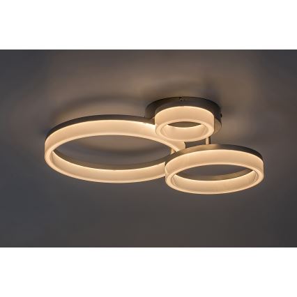 Rabalux - LED Plafon LED/24W/230V 3000/4000/6500K matowy chrom