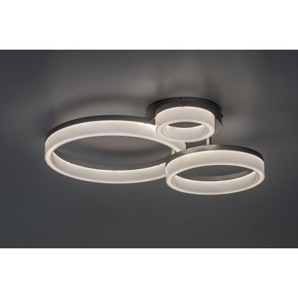 Rabalux - LED Plafon LED/24W/230V 3000/4000/6500K matowy chrom