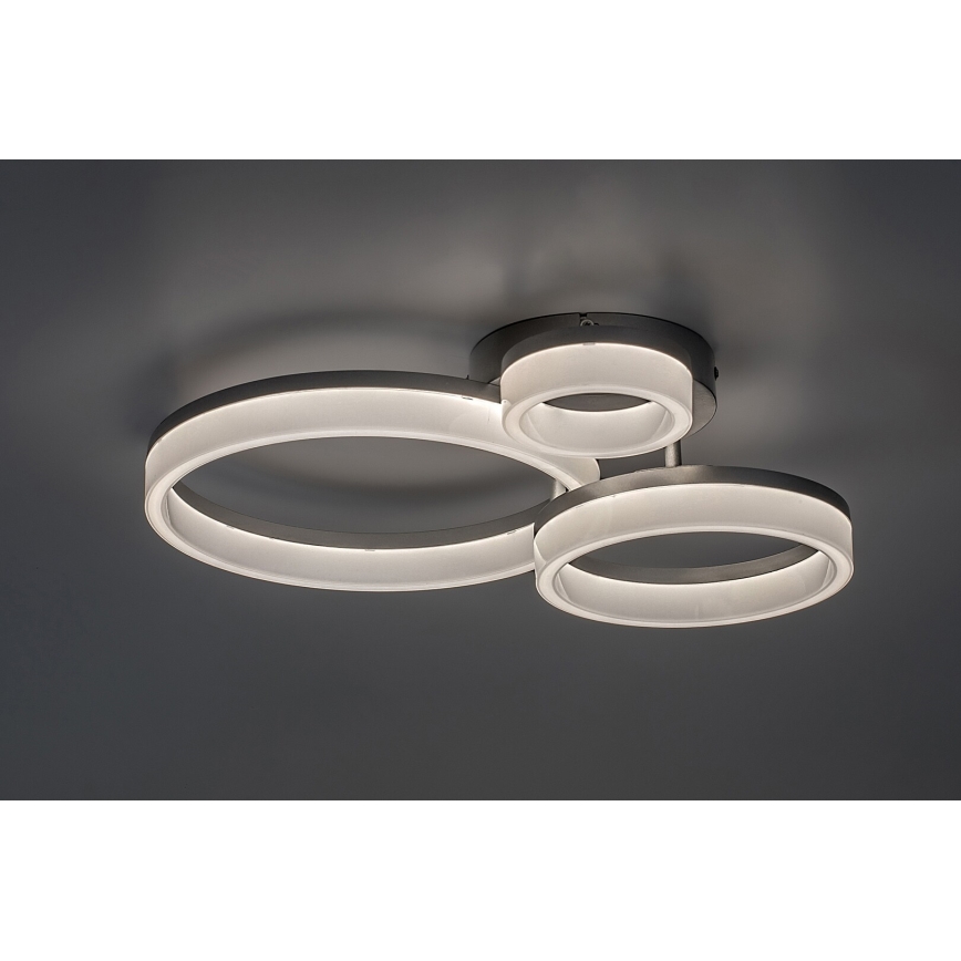 Rabalux - LED Plafon LED/24W/230V 3000/4000/6500K matowy chrom
