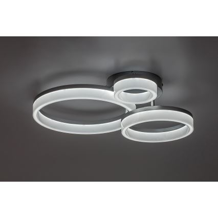 Rabalux - LED Plafon LED/24W/230V 3000/4000/6500K matowy chrom