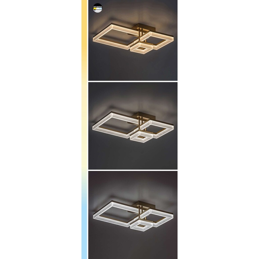 Rabalux - LED Plafon LED/22W/230V 3000/4000/6500K złoty