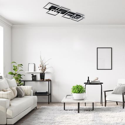 Rabalux - ściemnialna oprawa sufitowa LED/40W/230V 3000-6500K 33x100 cm czarna + pilot