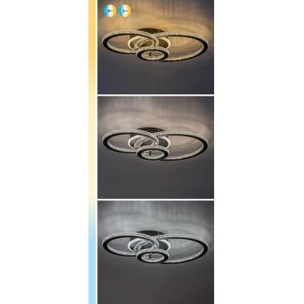 Rabalux - Ściemnialna oprawa sufitowa LED/40W/230V 3000-6500K + pilot zdalnego sterowania 35x52 cm