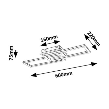 Rabalux - ściemnialna oprawa sufitowa LED/30W/230V 3000-6500K + zdalnym sterowaniem, długość 60 cm