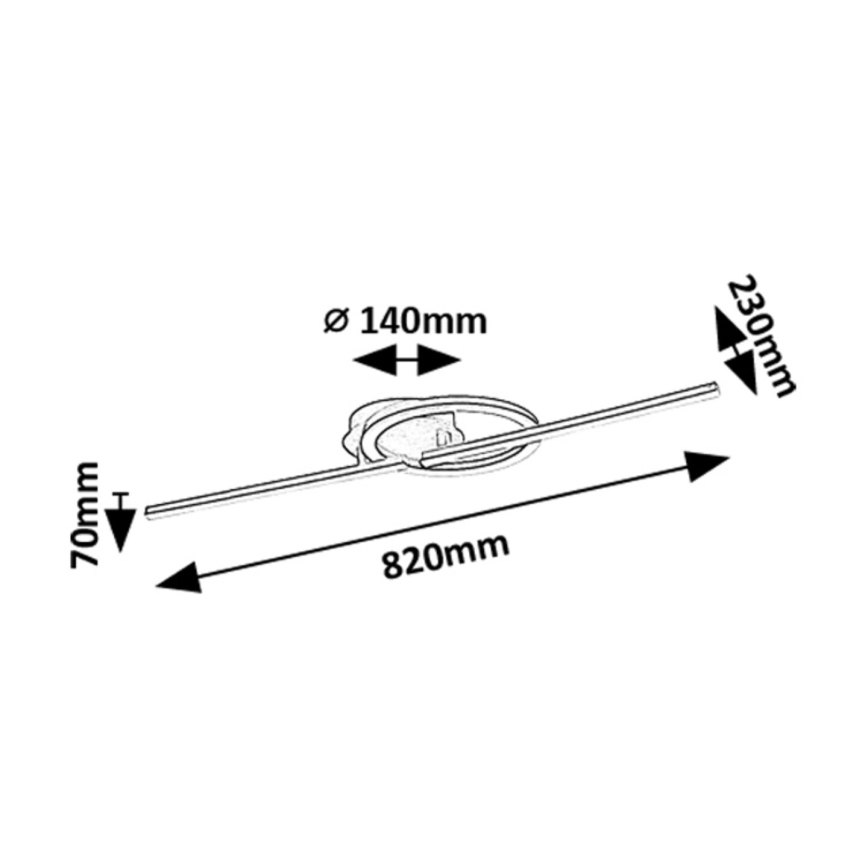 Rabalux - Lampa sufitowa LED/24W/230V 4000K długość 82 cm