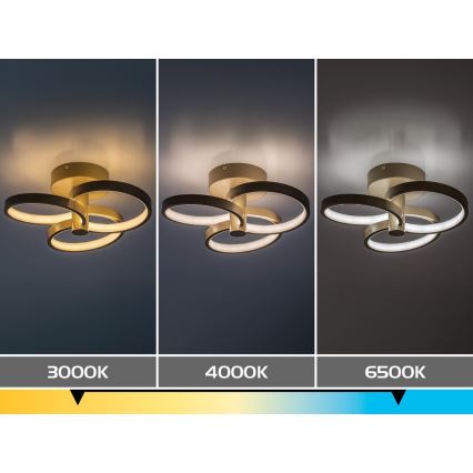 Rabalux - LED ściemnialna oprawa sufitowa LED/32W/230V 3000-6500K Ø 31 cm beżowa + zdalne sterowanie