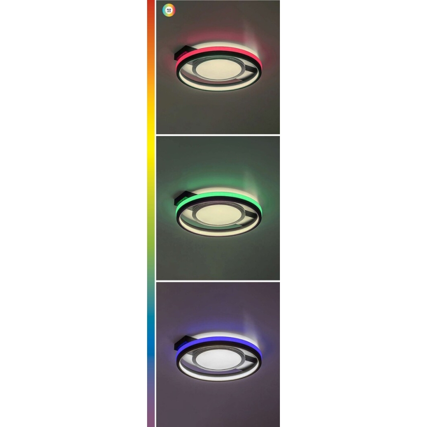 Rabalux - LED RGB ściemnialna lampa sufitowa LED/40W/230V 3000-6500K z pilotem, śr. 43 cm