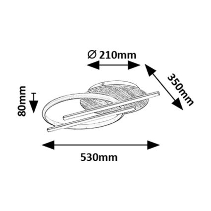 Rabalux - LED Plafon LED/40W/230V 3000/4000/6500K
