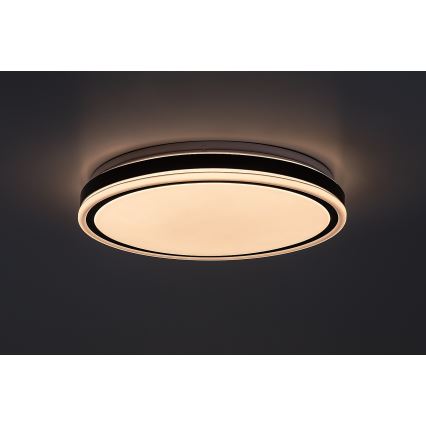 Rabalux - LED ściemnialna oprawa sufitowa LED/20W/230V 3000-6500K śr. 38,5 cm czarna + zdalne sterowanie