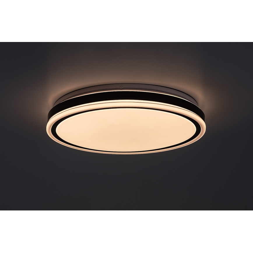 Rabalux - LED ściemnialna oprawa sufitowa LED/20W/230V 3000-6500K śr. 38,5 cm czarna + zdalne sterowanie