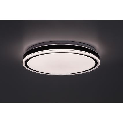 Rabalux - LED ściemnialna oprawa sufitowa LED/20W/230V 3000-6500K śr. 38,5 cm czarna + zdalne sterowanie