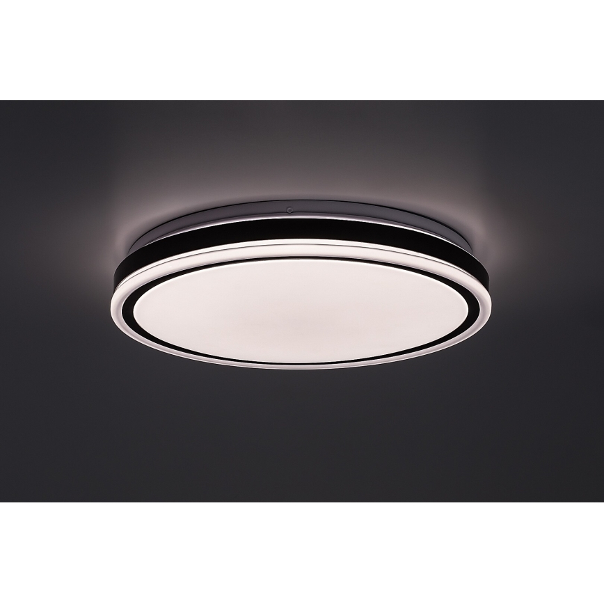 Rabalux - LED ściemnialna oprawa sufitowa LED/20W/230V 3000-6500K śr. 38,5 cm czarna + zdalne sterowanie