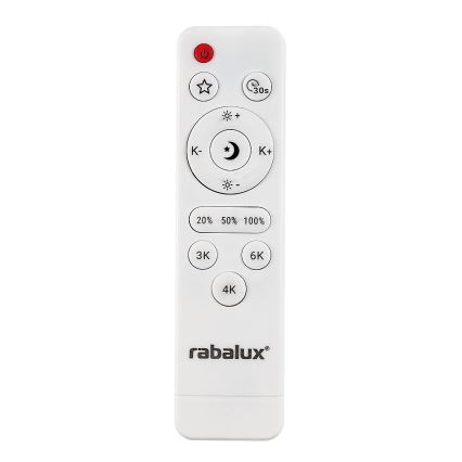 Rabalux - Ściemnialna lampa sufitowa LED 23W 230V 3000–6500K Ø 38,5 cm biała + pilot zdalnego sterowania