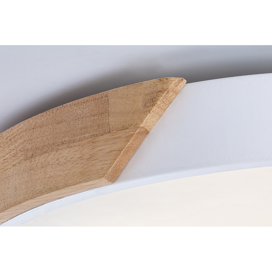 Rabalux - Lampa sufitowa LED/24W/230V 3000K biały/dąb Ø 61 cm