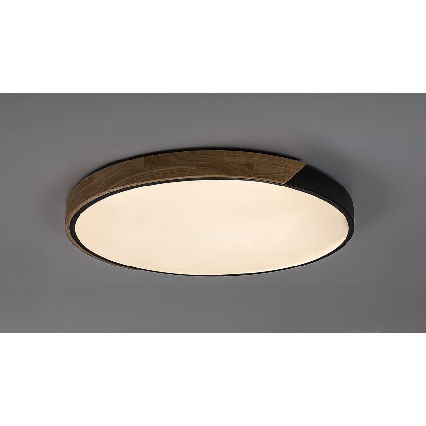Rabalux - Oprawa sufitowa LED/42W/230V 3000/4000/6500K czarny/dąb śr. 41 cm