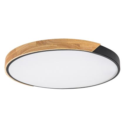 Rabalux - Oprawa sufitowa LED/42W/230V 3000/4000/6500K czarny/dąb śr. 41 cm