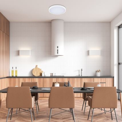 Rabalux - LED Ściemnialny plafon łazienkowy LED/24W/230V 3000-6000K IP44 śr. 35,5 cm biały + zdalne sterowanie