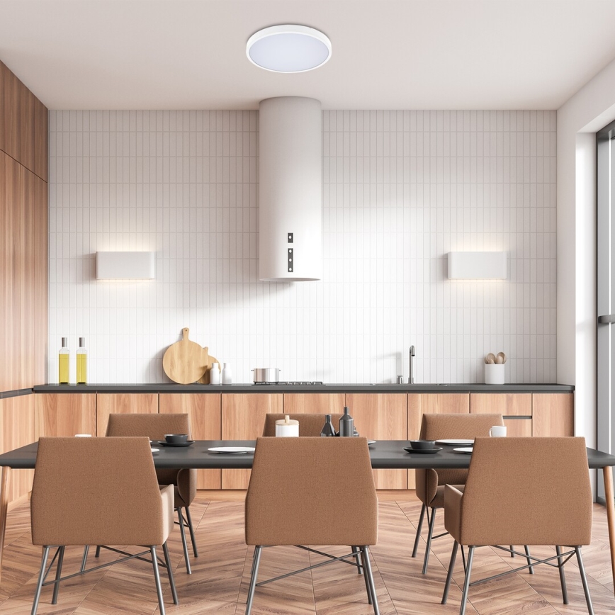 Rabalux - LED Ściemnialny plafon łazienkowy LED/24W/230V 3000-6000K IP44 śr. 35,5 cm biały + zdalne sterowanie