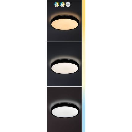 Rabalux - LED Ściemnialny plafon łazienkowy LED/24W/230V 3000-6000K IP44 śr. 35,5 cm biały + zdalne sterowanie