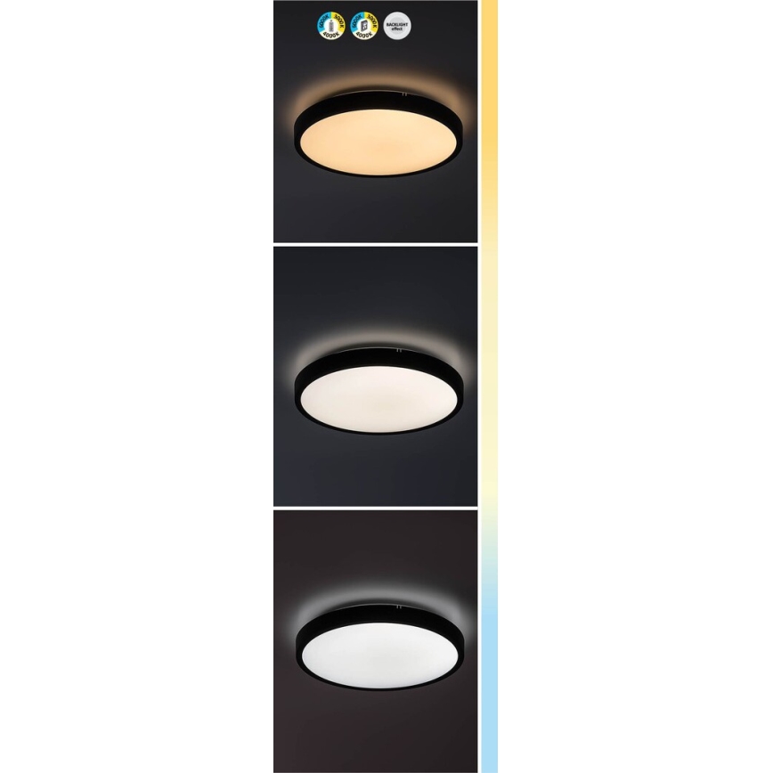 Rabalux - LED Ściemnialny plafon łazienkowy LED/24W/230V 3000-6000K IP44 śr. 35,5 cm biały + zdalne sterowanie