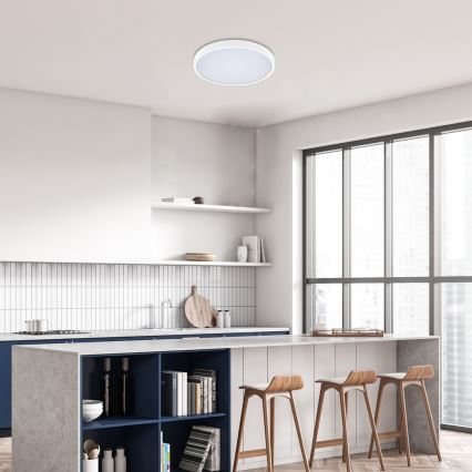 Rabalux - LED Ściemnialny plafon łazienkowy LED/36W/230V 3000-6000K IP44 śr. 42 cm biały + zdalne sterowanie