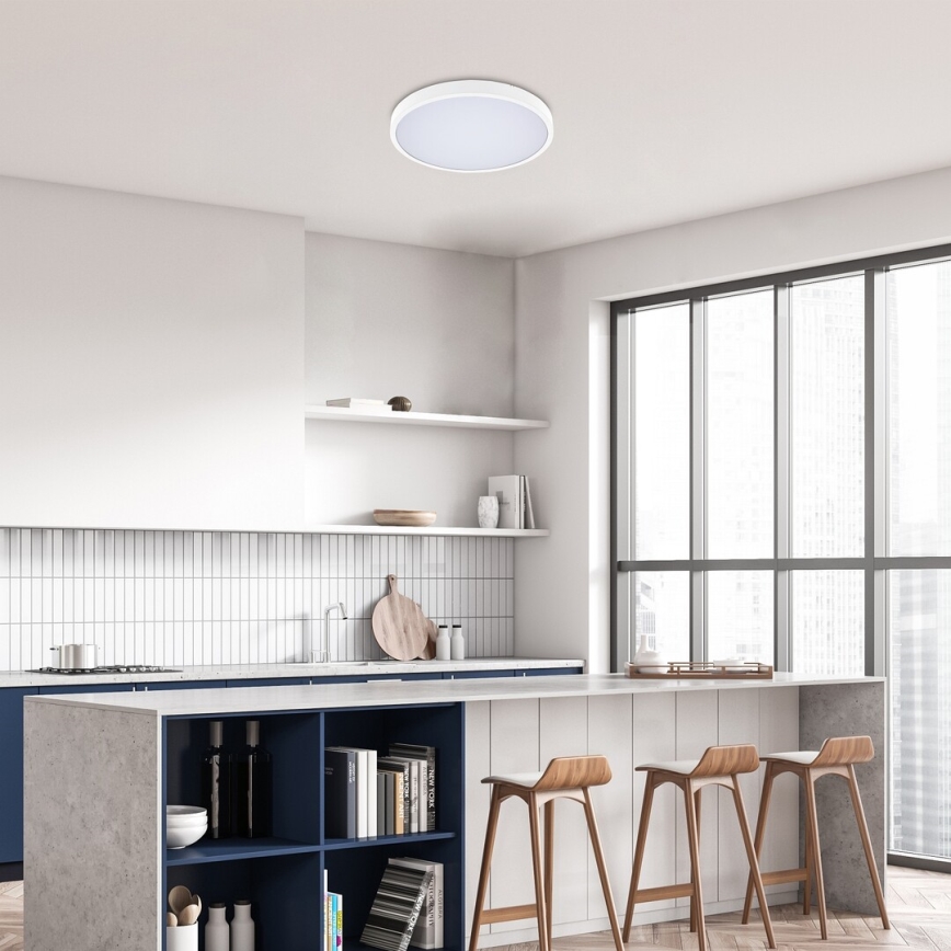 Rabalux - LED Ściemnialny plafon łazienkowy LED/36W/230V 3000-6000K IP44 śr. 42 cm biały + zdalne sterowanie