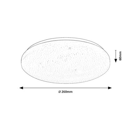 Rabalux - Ściemnialna oprawa sufitowa LED/12W/230V 3000-6500K śr. 26 cm + pilot zdalnego sterowania