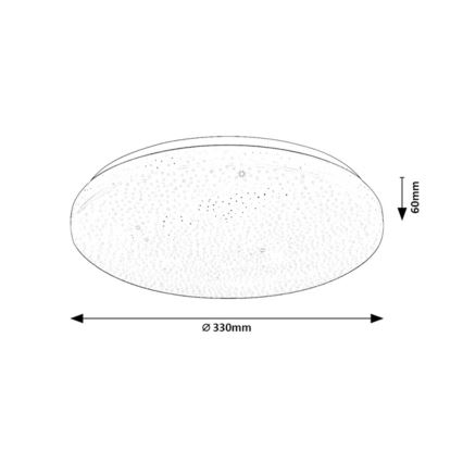 Rabalux - Ściemnialna lampa sufitowa LED/22W/230V 3000-6500K średnica 33 cm + pilot zdalnego sterowania