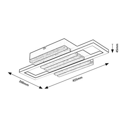 Rabalux - Oprawa sufitowa LED/12W/230V 3000/4500/6000K